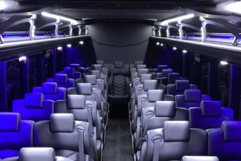 Yuba City Charter Bus Interior